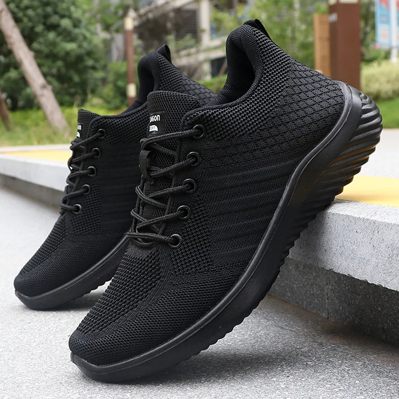 Men's Sneakers Breathable Casual Shoes Summer Fashion Running Shoes Solid Lace-Up Vulcanize Shoe Lightweight Outdoor Men Shoes - Image 6