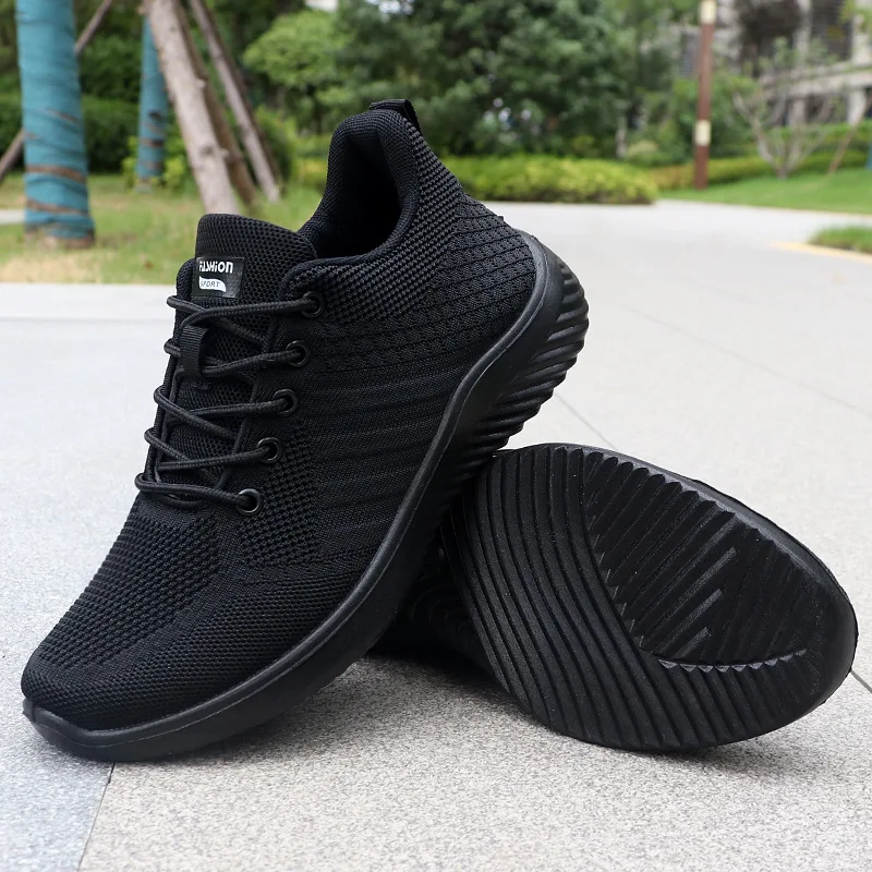 Men's Sneakers Breathable Casual Shoes Summer Fashion Running Shoes Solid Lace-Up Vulcanize Shoe Lightweight Outdoor Men Shoes - Image 5