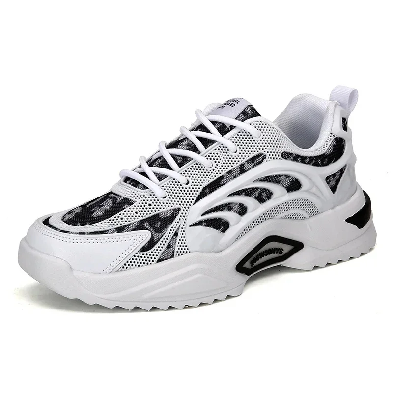 Men's and women's casual sports shoes spring and summer flat non-slip breathable loafers flying mesh running fitness men's shoes